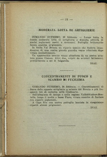 Il diario della nostra guerra : bollettini ufficiali dell'esercito e della marina